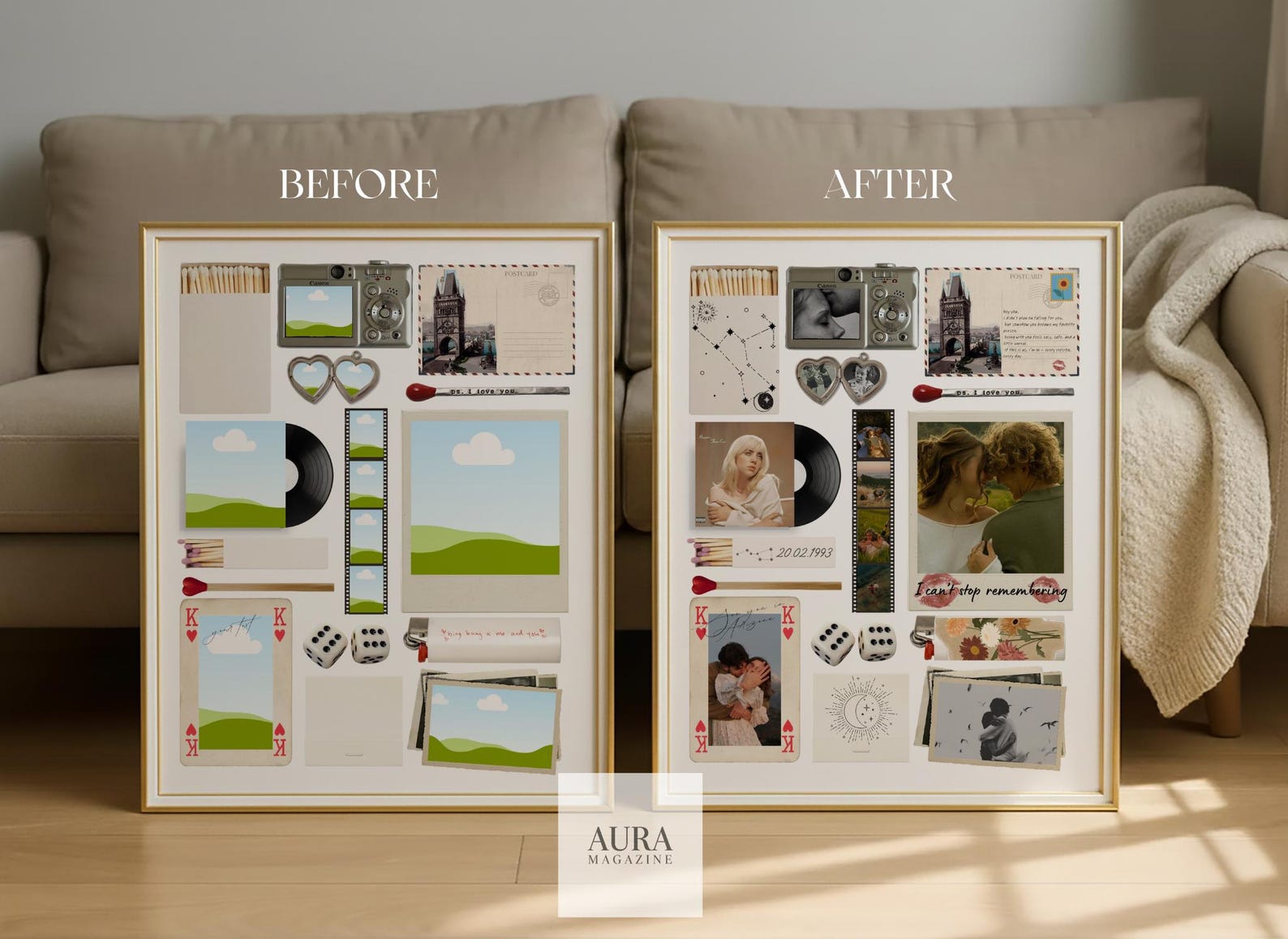 Custom Matchbox Art Template DIY Canva Matchbook Poster First