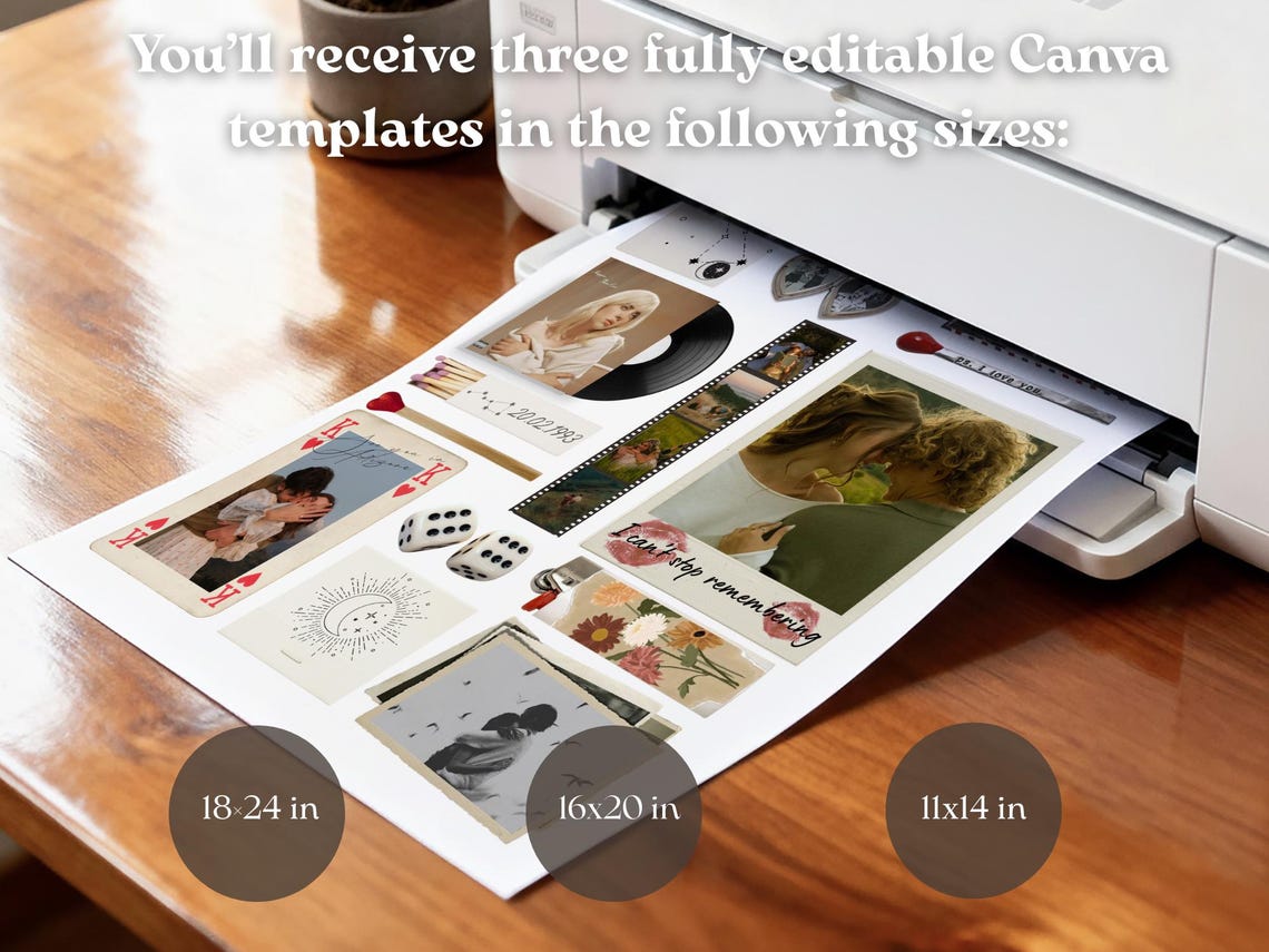 Custom Matchbox Art Template DIY Canva Matchbook Poster First