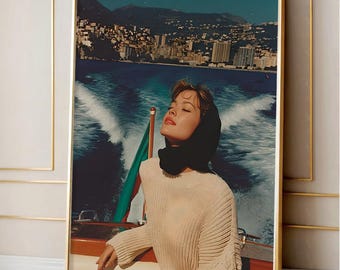Fashionable poster, Luxury Wall Art Vogue Poster Coastal Luxury Yatch Poster, Vintage Ralph Lauren Prints, Luxury Prints, Digital Download