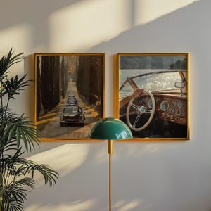 Vintage Ralph Loren inspired print Set of Three, Old money aesthetic luxury prints, Retro Girly Apartment Prints, Photography prints Set of3