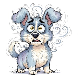 Whimsical Dog Clipart Bundle: Watercolor Style, 4K PNG (Digital Download)