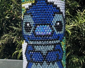 Stitch, Rhinestone tumbler, 20oz, design, bling, drinkware, stainless steel, sparkle,