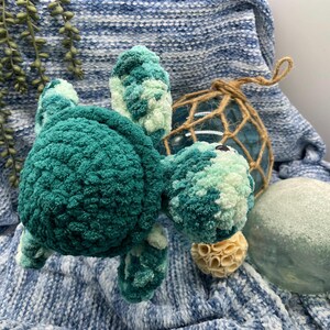 Green Crochet Sea Turtle