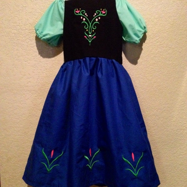 Custom Princess Anna dress, inspired from Frozen