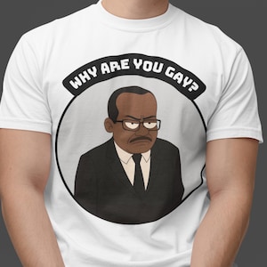Meme-T-shirt Why Are You Gay: quote viral interview, internethumor