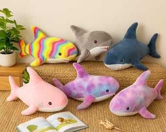 Giant Shark Plush – Soft Cuddly Stuffed Animal Pillow