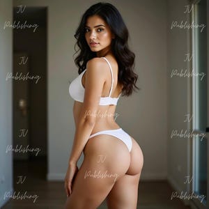 A.I. Generated Beautiful Woman Art | Realistic Female Portraits | South American Model | AI Model in Lingerie Download | 300 DPI Download