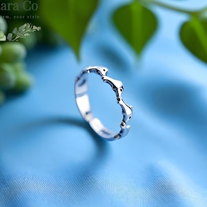 Dolphin Adjustable Ring, 925 Sterling Silver, Wildlife Ring, Ocean Seaside Ring, Cute Summer Dolphin Ring Gift for Her, Marine Animal Style