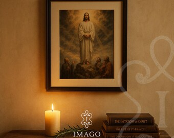 Religiöse Wand Kunst Jesus Verklärung Leinwand Druck Christliche Wohnkultur Glaube Inspiration Wohnzimmer Geschenk Wohnzimmer Download Druck