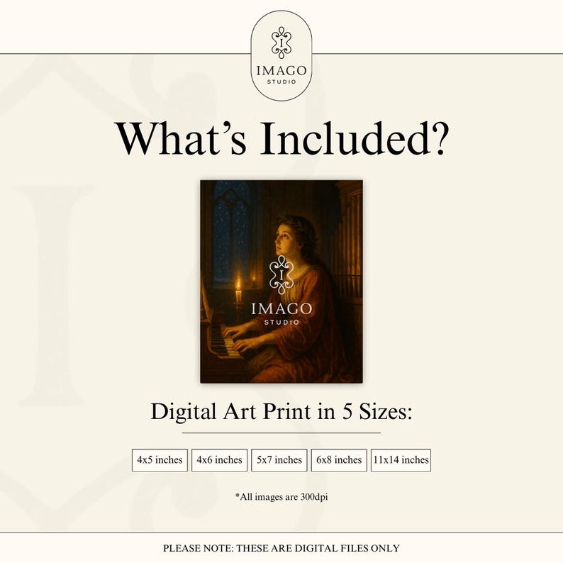 Cecilia Playing Organ Art Print Catholic Wall Decor Music Patron Saint ...