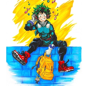 My Hero Academia - Digital Print - &quot;Deku in the Wild&quot;
