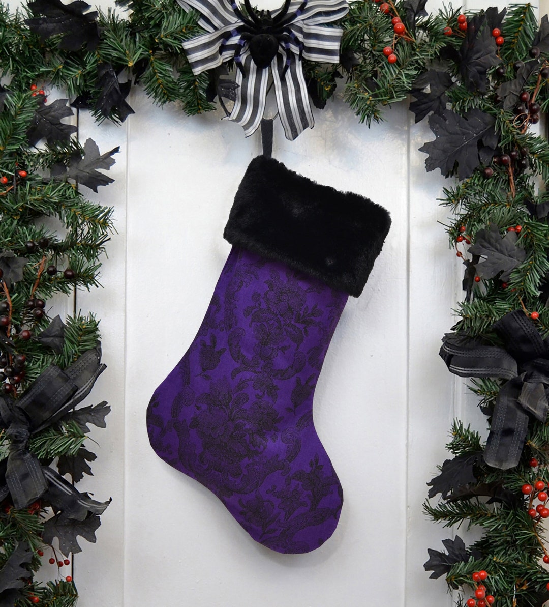 Purple and black stockings outlet
