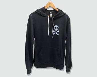 Skull Lightweight Hoodie Sweatshirt Punk Goth Pirate