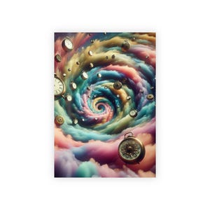 Whimsical Spiral Gift Wrapping Paper: Colorful Fine Art Paper, Eco-Friendly