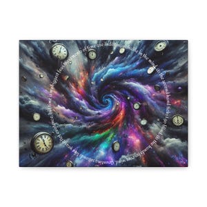 Cosmic Galaxy Canvas Print: Inspirational Space Art