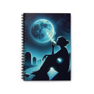 Moonlit Night Spiral Notebook: Dreamy Journal for Writers