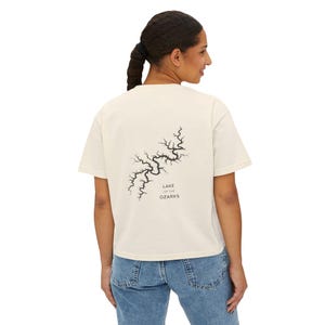 Comfort Colors Tee: Lake of the Ozarks Topography Map Shirt, Women's Graphic T-Shirt, Vacation Apparel, Lake Life