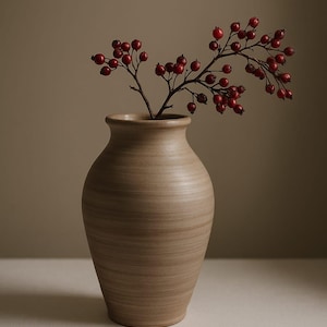 Rustic Charm: Ceramic Vase for Comforting Home Decor