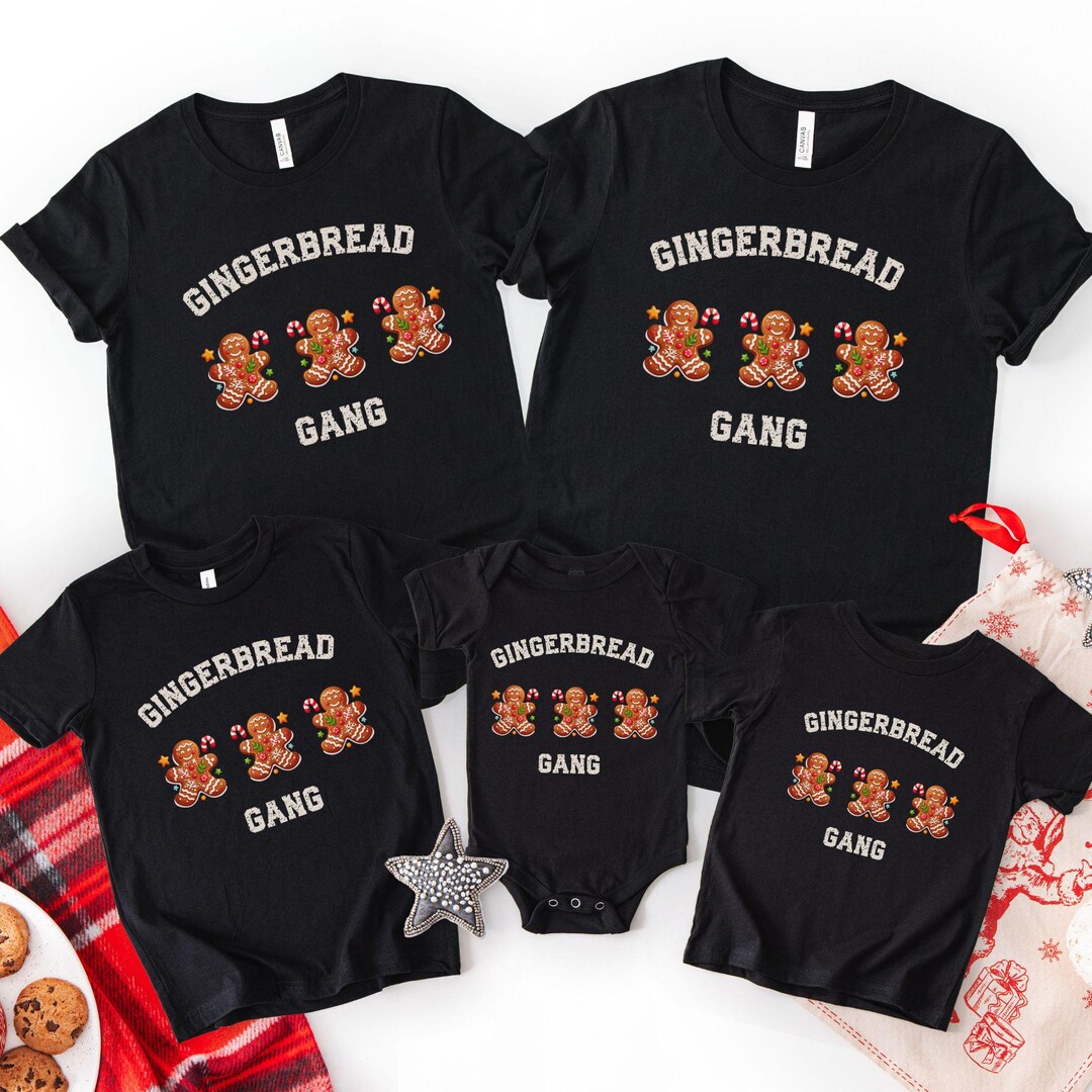 Gingerbread Crew Family Group Gingerbread Crew Shirt, Custom Christmas Family 2025 Shirt ...
