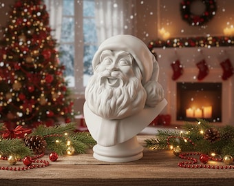 Santa Claus – 3D Printable STL File | Modern Minimalist | Christmas Decoration | Digital 3D Model