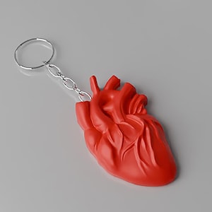 STL heart keychain or charm 3D Print File, Digital Download for Commercial Use a22