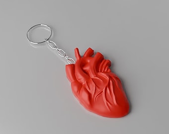 Llavero o dije en forma de corazón (archivo STL para impresión 3D), descarga digital para uso comercial a22