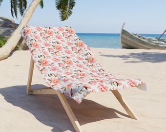 Peony Beach Towel, Pink Peony Beach Towel, Peonies Beach Towel, Peony, Peonies, Floral Beach Towel, Botanical Beach Towel, Cottagecore Towel