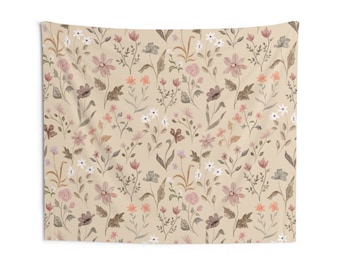 Wildflower Tapestry, Hanging Wall Tapestry, Wildflowers Tapestry, Cottagecore Tapestry, Floral Wall Art, Boho Wall Art, Tapestry Gift