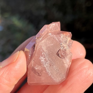 Pink Lithium Quartz Crystal Cluster Raw Unpolished Healing Stone