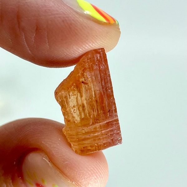 Imperial Topaz High Gem Quality RARE Bicolored Jewelry Honey Colored Gems Brazilian Stone Two Tone Rare Crystals Peach Topaz Lapidary stone