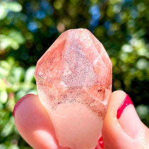 Red Hematite RARE Quartz Zambian Lucky Quartz formation &quot;phantom&quot; crystal Congo red Quartz abundance meditation manifesting art