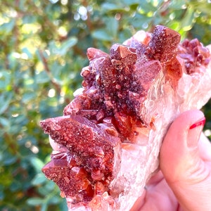 Red Hematite Crystal Cluster Rare Morocco Deep Red Quartz Saturated ...