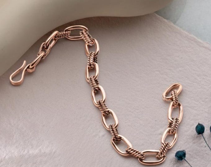 Featured listing image: 100% Copper Bracelet : Handmade Copper Adjustable Bangle