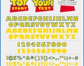Toy Story Font SVG, Toy Story Svg, Pixar Alphabet Letters, Toy Story Alphabet Svg, Toy Story Letters Svg, Cricut Cut Files, Instant Download
