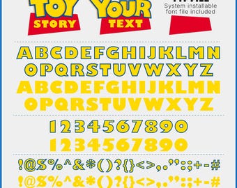 Toy Story Font SVG, Toy Story Svg, Pixar Alphabet Letters, Toy Story Alphabet Svg, Toy Story Letters Svg, Cricut Cut Files, Instant Download