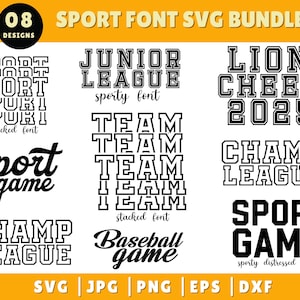 Sports Font Bundle, Baseball Font, Football Font, Futuristic Font, Display Font, Logo Font, Bold font, Branding font, Racing Font,Silhouette