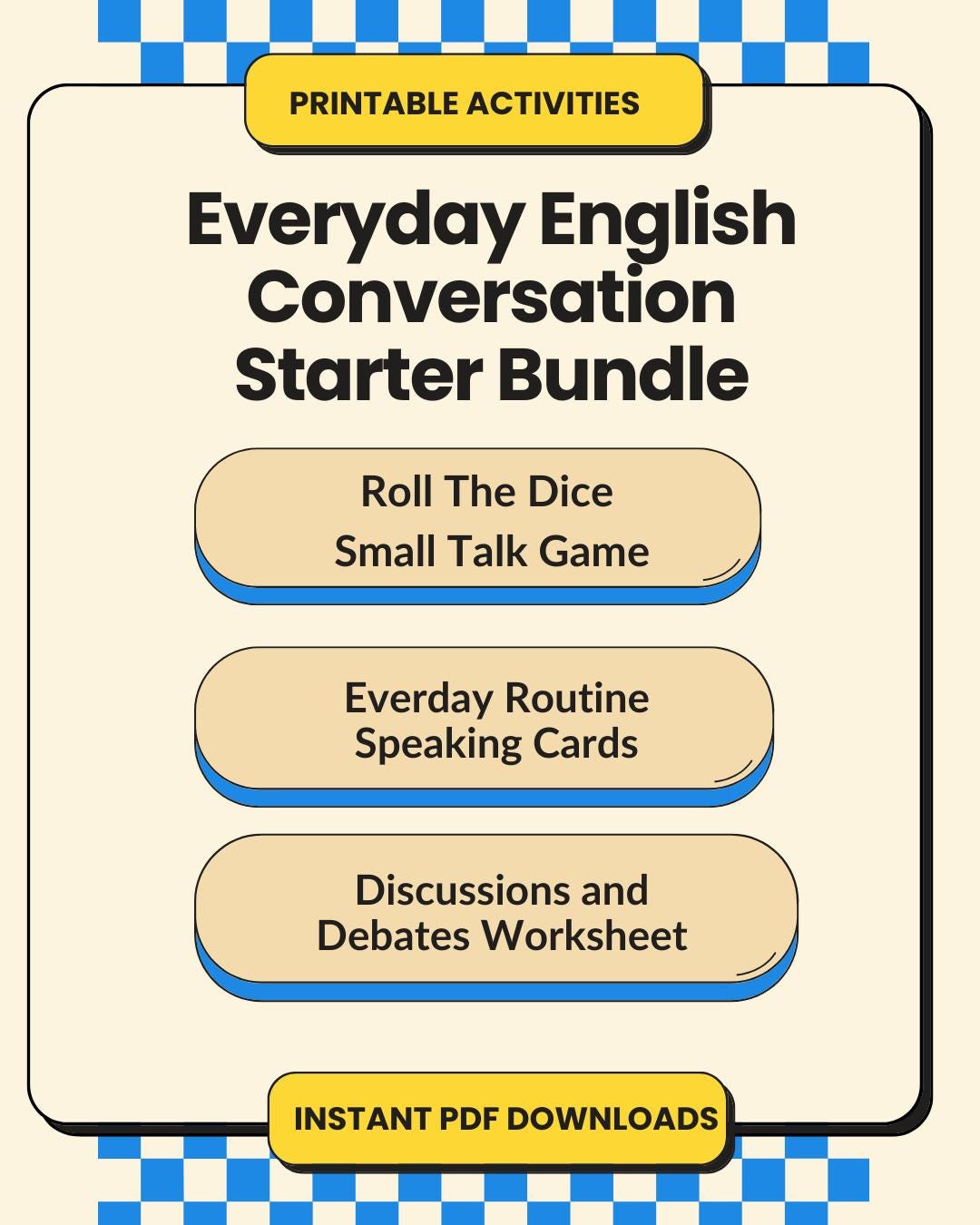 ESL Everyday English: Conversation Starter Bundle for ESL Teachers - Etsy, image size:1080x1350
