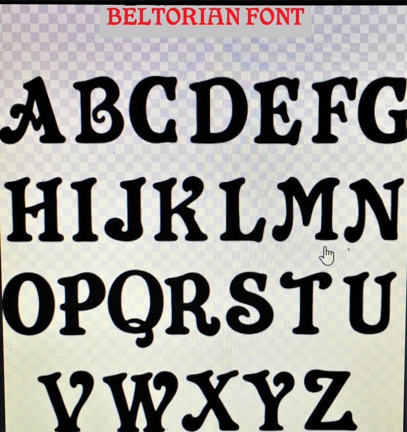 Mosaic Letter Font Samples: Custom Font Choice image 1