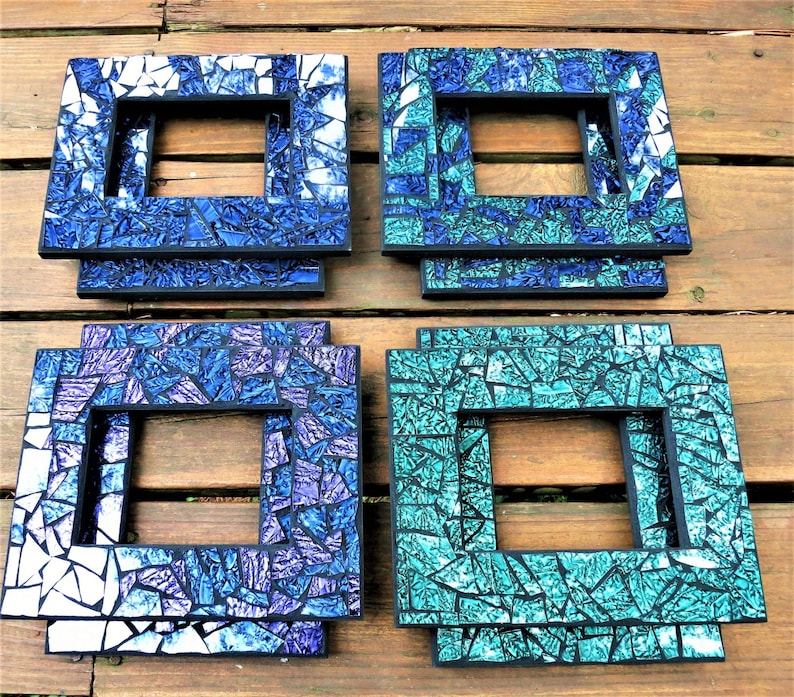 MOSAIC PICTURE Frames in Van Gogh Stained Glass / Etsy