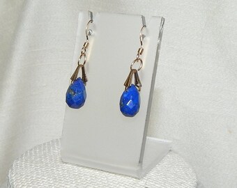 Lapis earrings,blue lapis earrings,lapis lazuli earrings,blue lapis lazuli earrings,lapis teardrop earrings,lapis designer earrings,bling