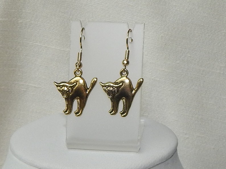 Halloween earrings,Witch/'s Cat earrings,Cat earrings,Halloween Cat earrings,Black Cat earrings,evil cat earrings,Halloween costume earrings