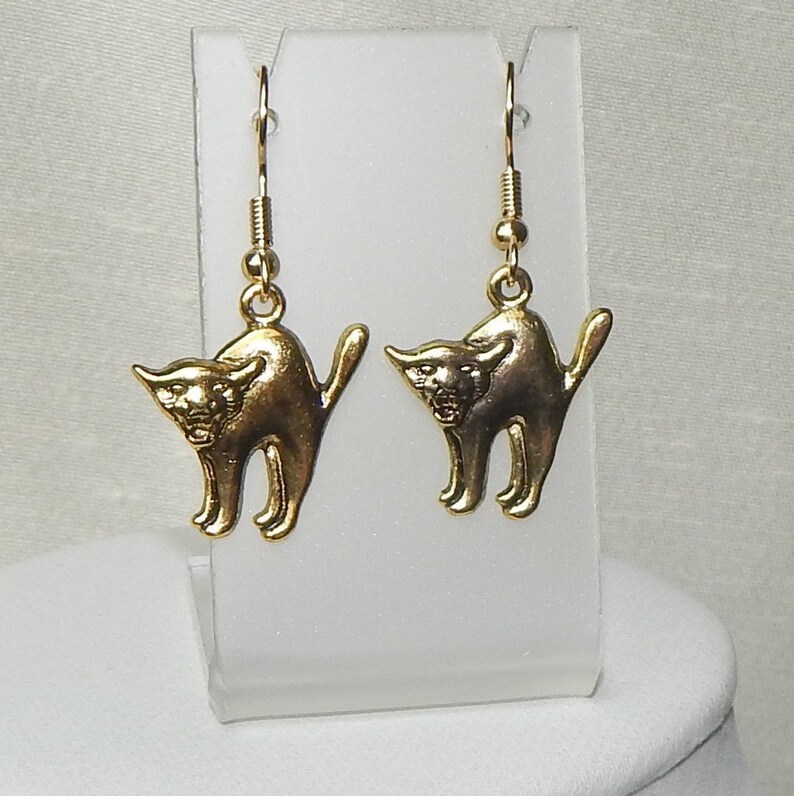 Halloween earrings,Witch/'s Cat earrings,Cat earrings,Halloween Cat earrings,Black Cat earrings,evil cat earrings,Halloween costume earrings