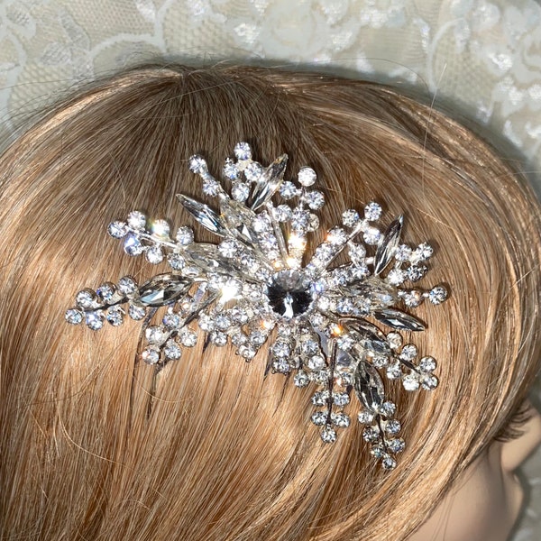 Rhinestone hair piece,rhinestone hair comb,rhinestone head piece, rhinestone wedding comb, rhinestone pageant hair piece,bridal hair comb,