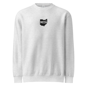 MCCA Unisex premium crew neck sweatshirt
