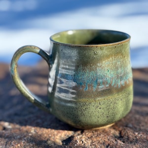 Handmade pottery mug