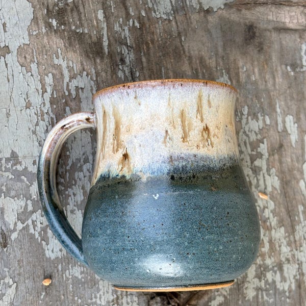 Handmade pottery mug