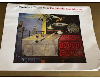 vintage 1990 Un portfolio d'oeuvres du musée SALVADOR DALI 12 impressions d'art