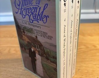 Anne Of Green Gables Book Set of 3 Vintage 1988 LM Montgomery Books 4-6