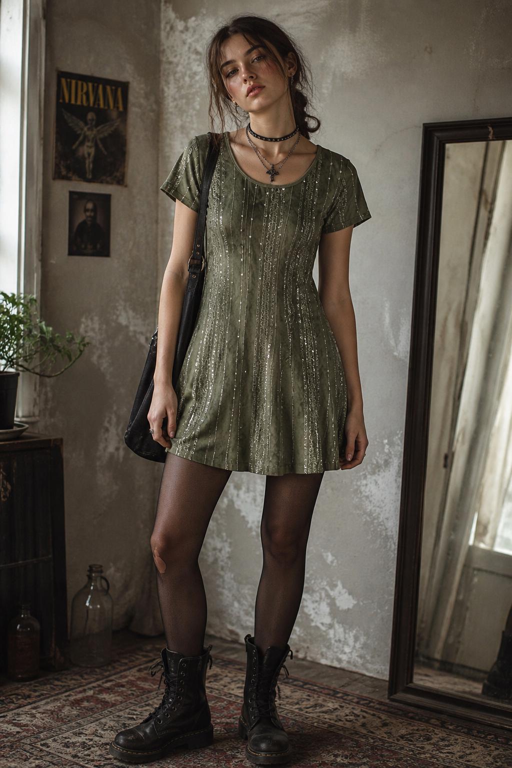 Green Fairy Grunge Dress - Etsy Green Fairy Grunge Dress - Etsy