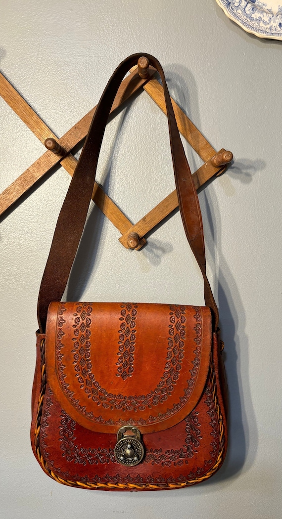 Brown Vintage Leather bag Shoulder Bag Handmade 19